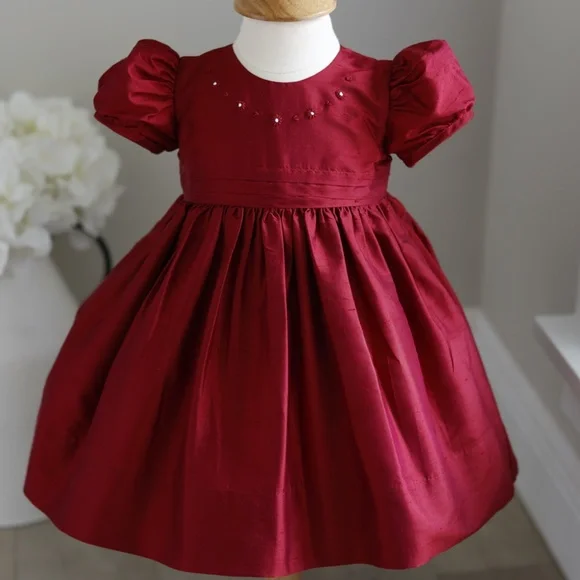 newborn bridesmaid dresses Penelope Lace Dress at Baby Beau & Belle